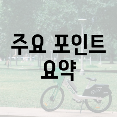 주요 포인트 요약