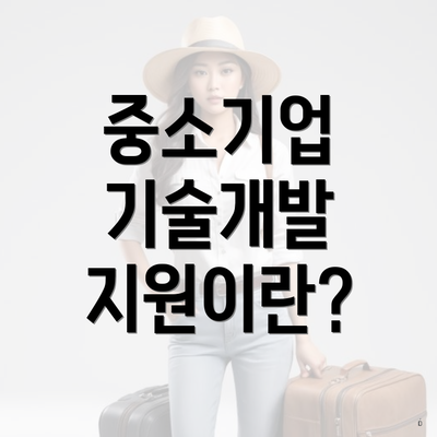 중소기업 기술개발 지원이란?
