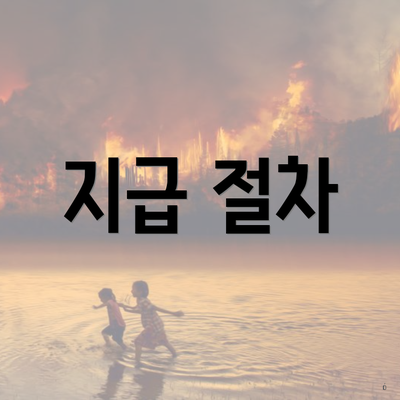 지급 절차