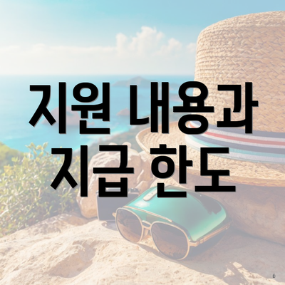 지원 내용과 지급 한도