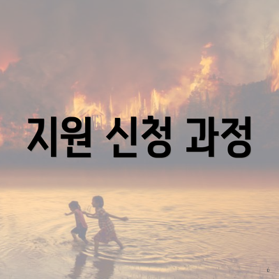 지원 신청 과정