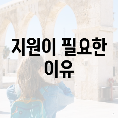 지원이 필요한 이유