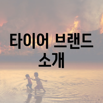 타이어 브랜드 소개