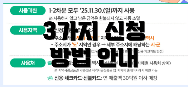 3가지 신청 방법 안내