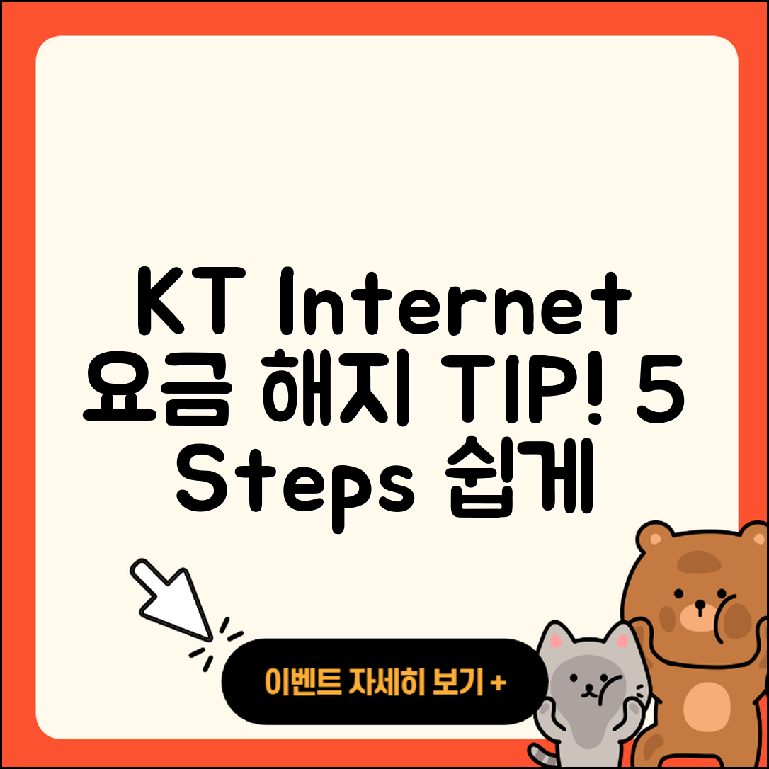 KT 인터넷 요금제 해지 Tips 5가지